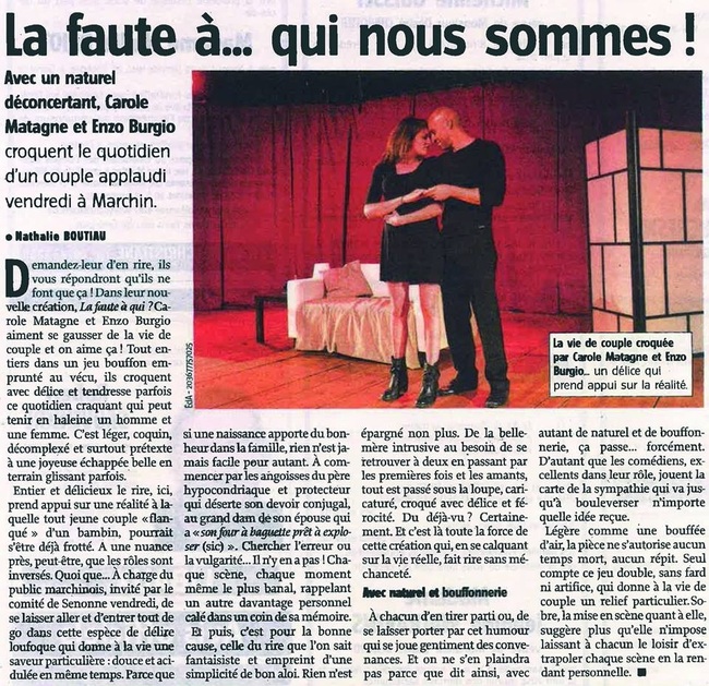 A qui la faute ?
